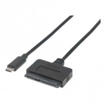 Adaptador Manhattan SATA a USB-C 3.1 SuperSpeed Color Negro [ 152495 ]