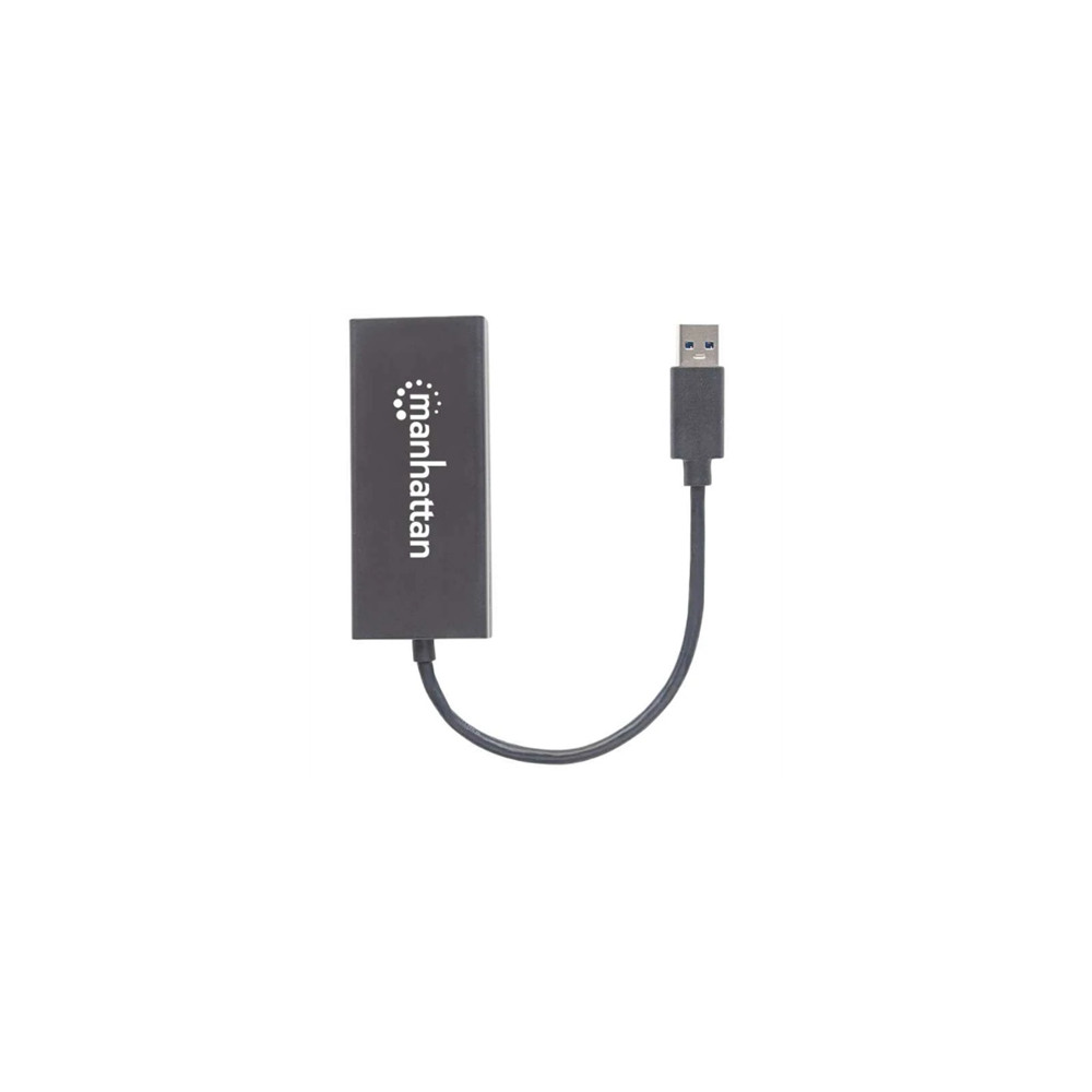 Adaptador Manhattan USB-A 3.0 Super Velocidad a DisplayPort 4K Color Negro [ 152327 ]