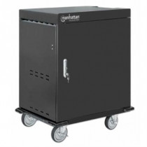 Gabinete Manhattan Carrito Carga UVC 32 Puertos USB-A 32 Contactos Color Negro [ 180313 ]