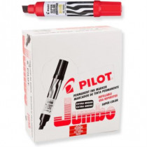 Marcador Permanente Pilot Jumbo SC-6600 Punta Cincel Color Rojo C/12 Pzas [ 43300 ]