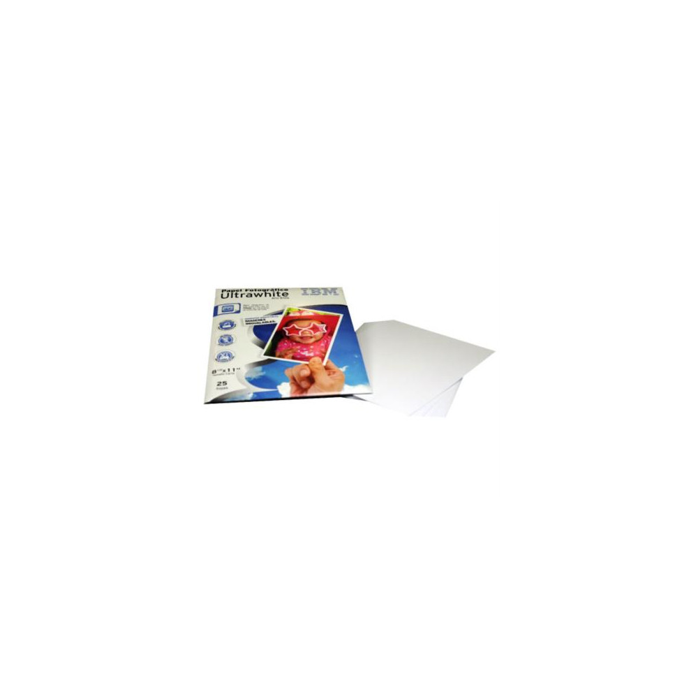 Papel Fotogrfico PCM IBM UltraWhite Carta 8.5x11" C/25 [ 17R7945 ]