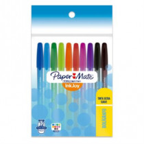 BOLIGRAFO PAPERMATE KILOMETRICO 1.0MM COLORES SURTIDOS C/10 [ 68235 ]