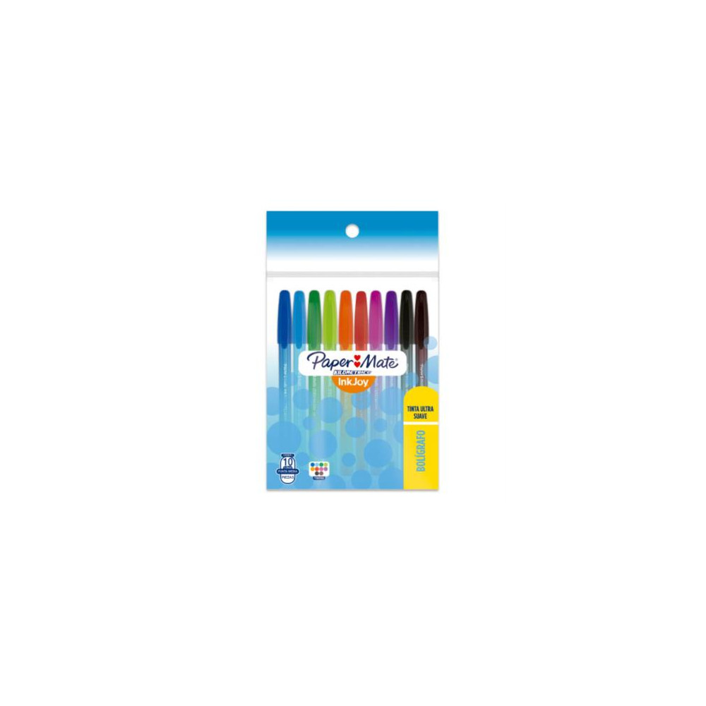 BOLIGRAFO PAPERMATE KILOMETRICO 1.0MM COLORES SURTIDOS C/10 [ 68235 ]