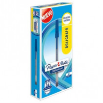 Bolgrafo Papermate Kilomtrico Econmico Punto Fino 0.7mm Color Azul Caja C/12 Pzas [ 2166739 ]