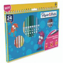 Plumones Papermate Unipunta Colores Surtidos C/24 Pzas [ 2136338 ]