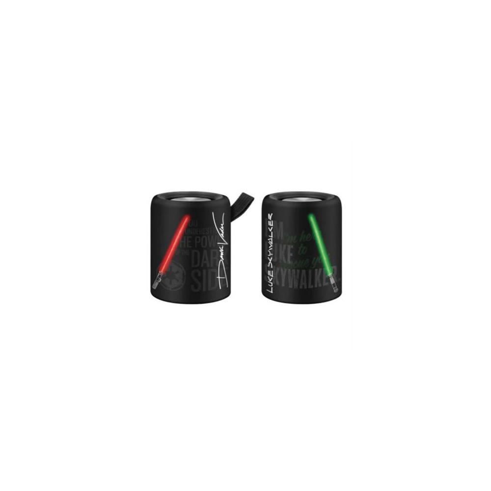 Bocina Steren TWS 2 en 1 Star Wars Manos Libres Bluetooth/MP3 /Aux/FM Color Negro [ BOC-885SW1 ]