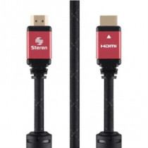 Cable HDMI Steren 4K Tipo Cordn con Filtros de Ferrita 3.6m [ 299-812 ]