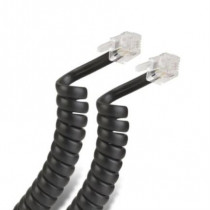 Cable Telefnico Steren Espiral para Auricular 4.5m Color Negro [ 302-015N ]