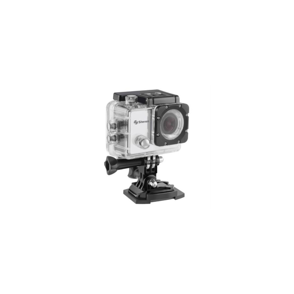 Cmara Deportiva Steren CAM-500 Sumergible 4K Wi-Fi Resolucin Hasta 12MP Proteccin IP67 [ CAM-500 ]