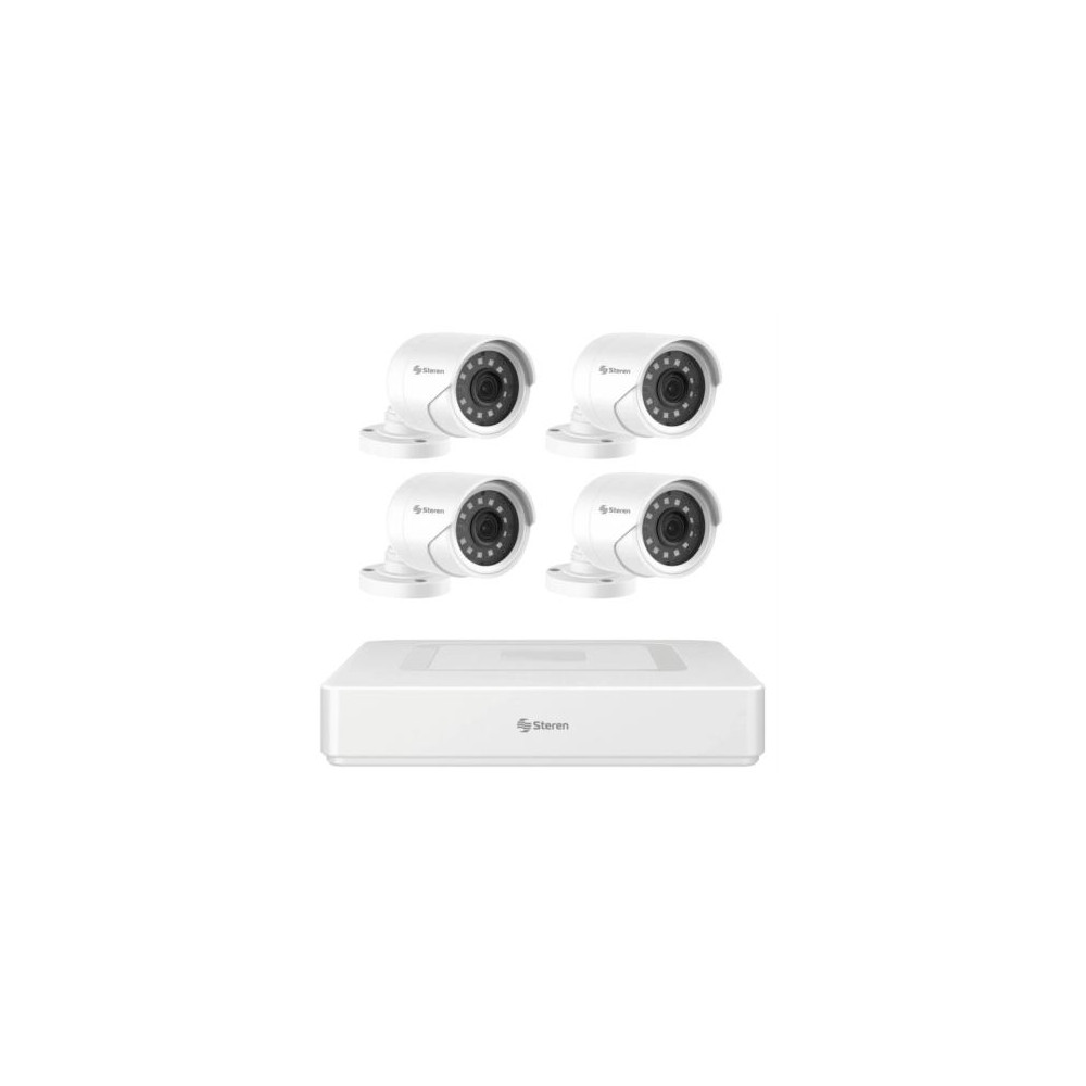 DVR de 6 Canales Steren Pentahbrido con HDD de 1TB H.265 HDMI/VGA/USB Color Blanco [ CCTV-944HDD ]