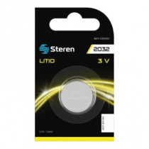 Pila de Litio Steren Tipo Botn CR2032 Capacidad 210 mAh [ BAT-CR2032 ]