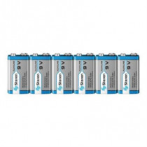 Plias Alcalinas Steren de 9V/150mAh C/6 Pzas [ BAT-9V6 ]