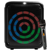 BAFLE VORAGO KSP-350 NEGRO 8" 30WATTS RMS TECNOLOGIA DSP / USB / MSD/ 3.5MM /  RECARGABLE / TWS BT 5 [ KSP-350 ]