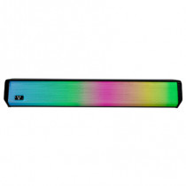 BOCINA VORAGO BSP-320 BLUETOOTH / 5Wx2 /  3.5MM / USB / ILUMINACION RGB / NEGRO [ BSP-320 ]