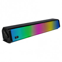 BOCINA VORAGO BSP-320 BLUETOOTH / 5Wx2 /  3.5MM / USB / ILUMINACION RGB / NEGRO [ BSP-320 ]