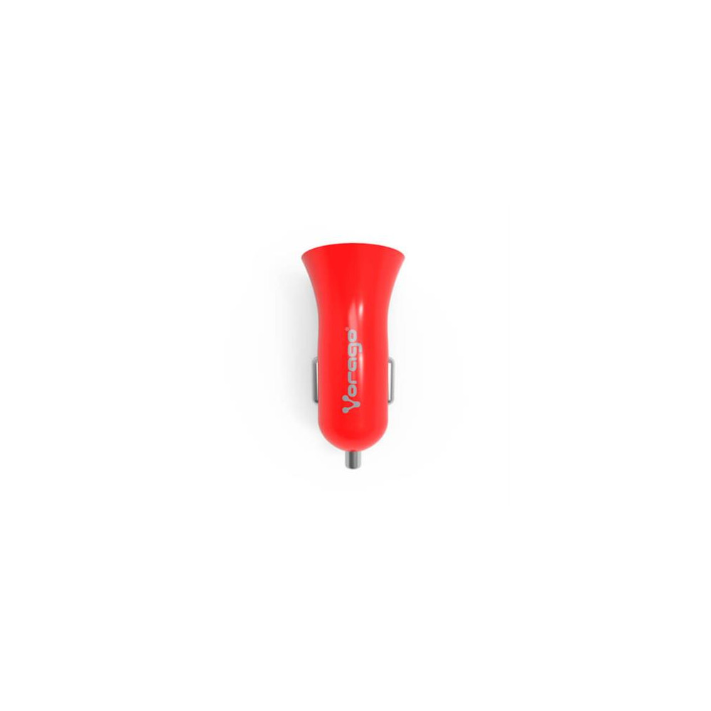 CARGADOR VORAGO AUTO AU-101 1 PUERTO USB ROJO BLIST [ AU-101-RD ]