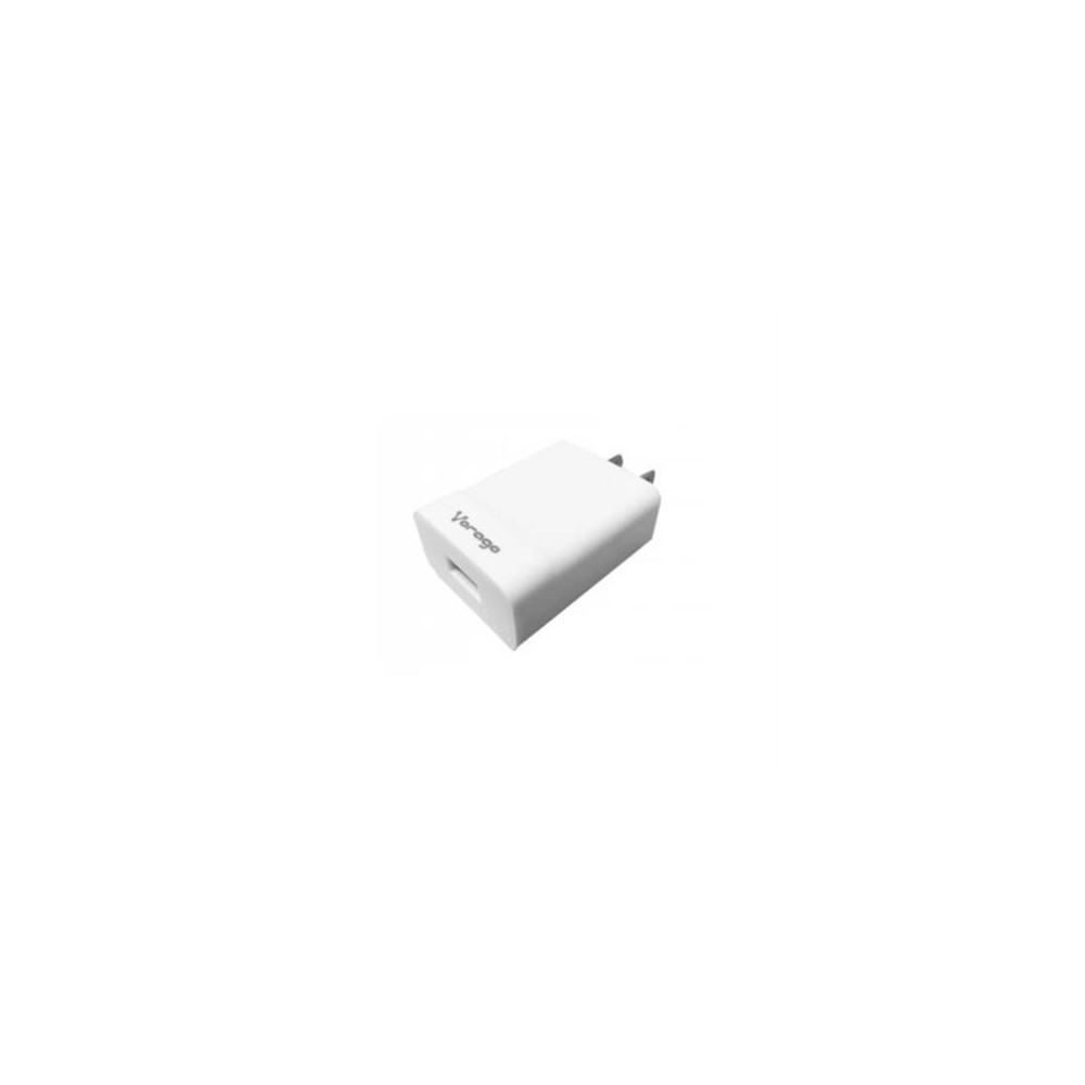 Cargador Vorago AU-302 Pared Carga Rpida 2.4A USB Color Blanco [ AU-302-WH ]