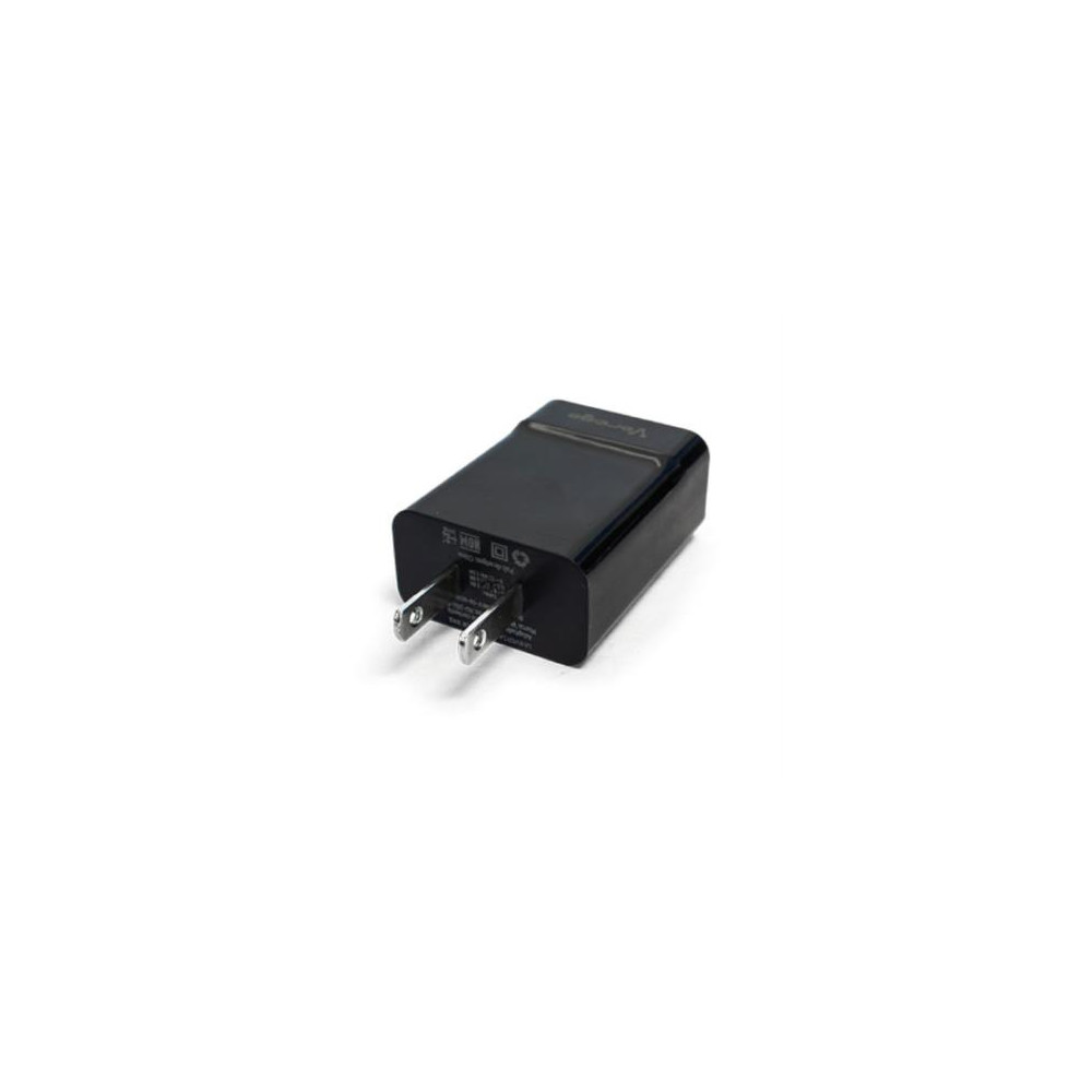 Cargador Vorago AU-302 Pared Carga Rpida 2.4A USB Color Negro [ AU-302-BK ]