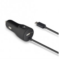 CARGADOR PARA AUTO VORAGO AU-303 CABLE MICRO USB 2.4A USB 1. [ AU-303 ]