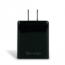 Cargador Vorago Quick Charge AU-350 para Pared 3.0A PD 20W USB A-C Color Negro [ AU-350-BK ]