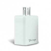 Cargador Vorago Quick Charge AU-350 para Pared 3.0A PD 20W USB A-C Color Blanco [ AU-350-WH ]