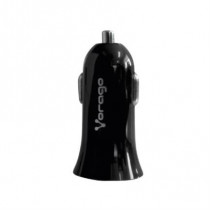 Cargador Vorago AU-103 V2 para Auto USB 1A/2.1A Color Negro [ AU-103-V2-BK ]