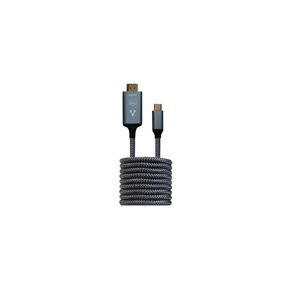 Cable Convertidor Vorago CAB-310 Tipo C a HDMI 4k 1.8m Cobre/Aluminio Color Negro [ CAB-310 ]