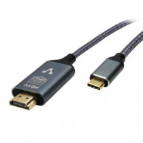 Cable Convertidor Vorago CAB-310 Tipo C a HDMI 4k 1.8m Cobre/Aluminio Color Negro [ CAB-310 ]