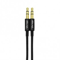 Cable Vorago CAB-115 Audio Auxiliar 3.5mm Metlico 1m Color [ AC-365810-4 ]