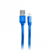 CABLE VORAGO CAB-119 AZUL USB-APPLE LIGHTNING 1 METRO AZUL B [ CAB-119-BL ]