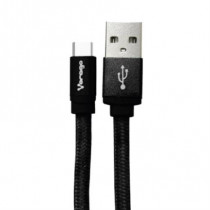 Cable Vorago Cab-123 Usb-Tipo C  1 Metro Carga Rapida Negro [ CAB-123-BK ]