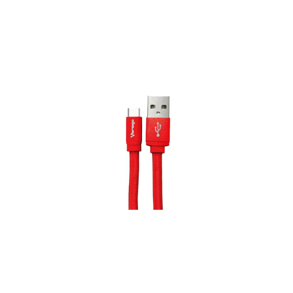 Cable Vorago Cab-123 Usb-Tipo C  1 Metro Carga Rapida Rojo [ CAB-123-RD ]