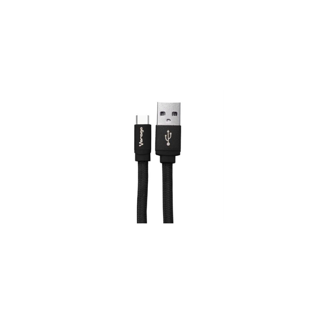 Cable Vorago CAB-214 USB A Tipo C 2m Color Negro [ CAB-214 ]