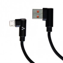 Cable Vorago CAB-305 USB Tipo A Micro USB 2.4A 90 Grados Color Negro [ CAB-305 ]