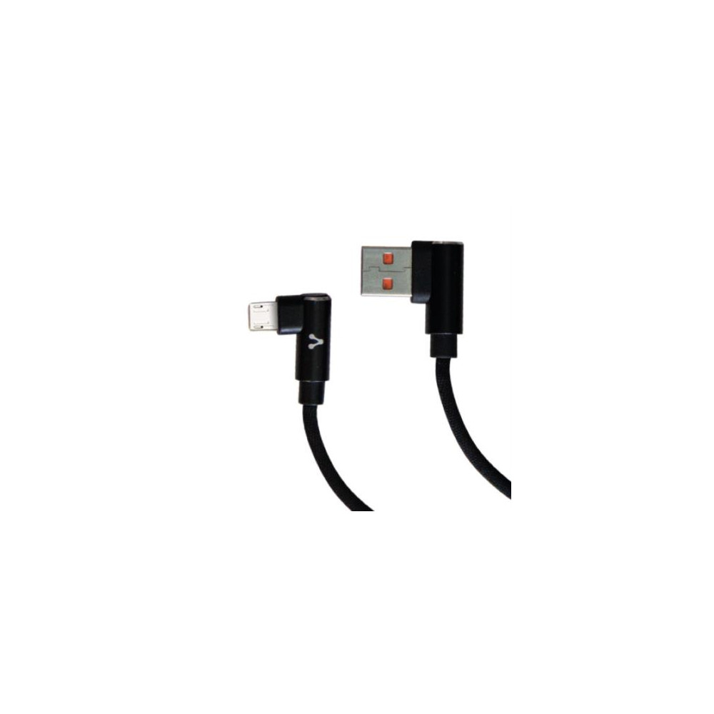 Cable Vorago CAB-305 USB Tipo A Micro USB 2.4A 90 Grados Color Negro [ CAB-305 ]