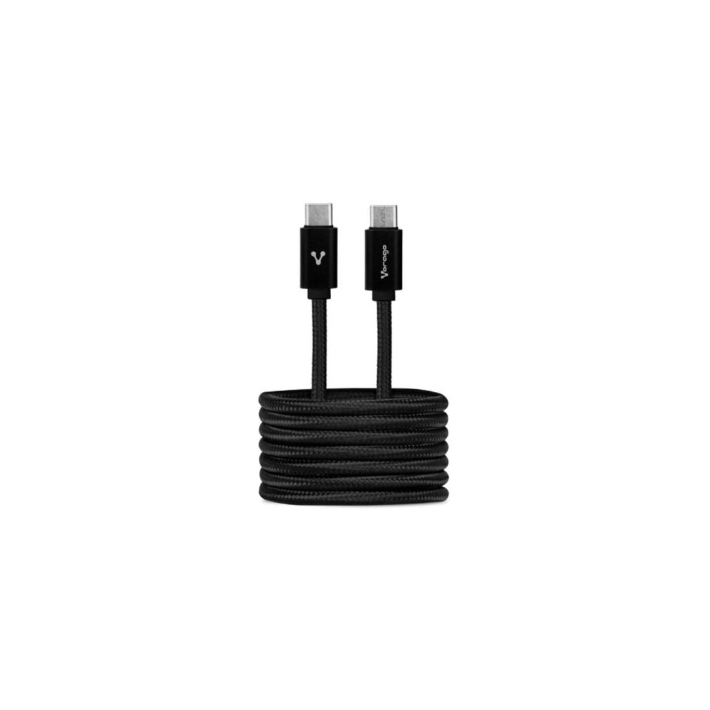 Cable Vorago CAB-124 USB Tipo C Carga Rpida 1m Color Negro [ CAB-124-BK ]