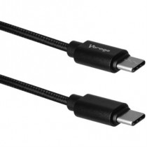 Cable Vorago CAB-124 USB Tipo C Carga Rpida 1m Color Negro [ CAB-124-BK ]