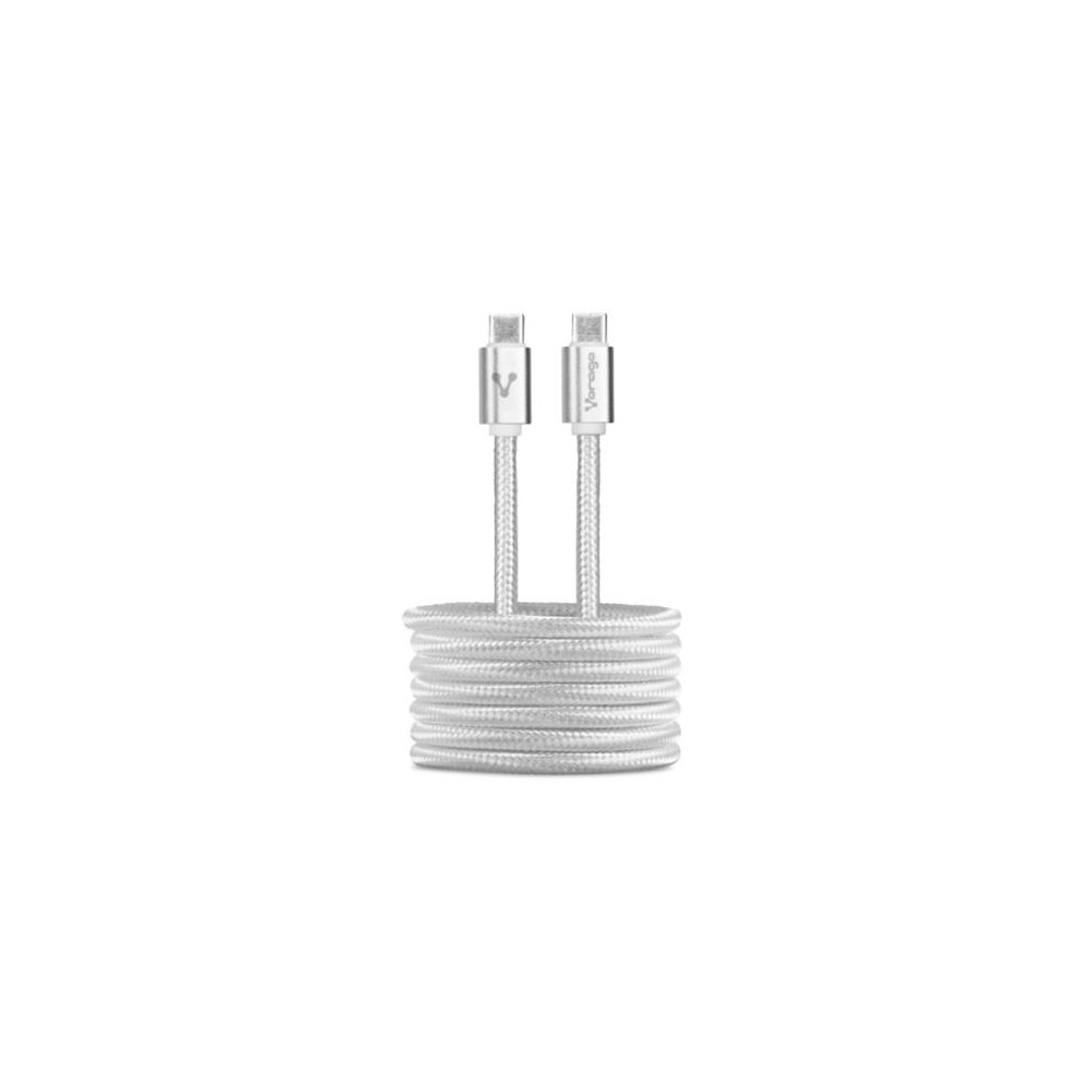 Cable Vorago CAB-124 USB Tipo C Carga Rpida 1m Color Blanco [ CAB-124-WH ]