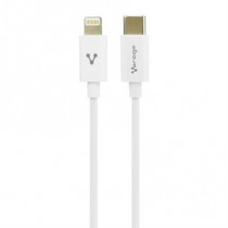 Cable Vorago CAB-125 USB-Tipo C a 8 Pines 1m Carga Rpida 20 W Color Blanco [ CAB-125 ]