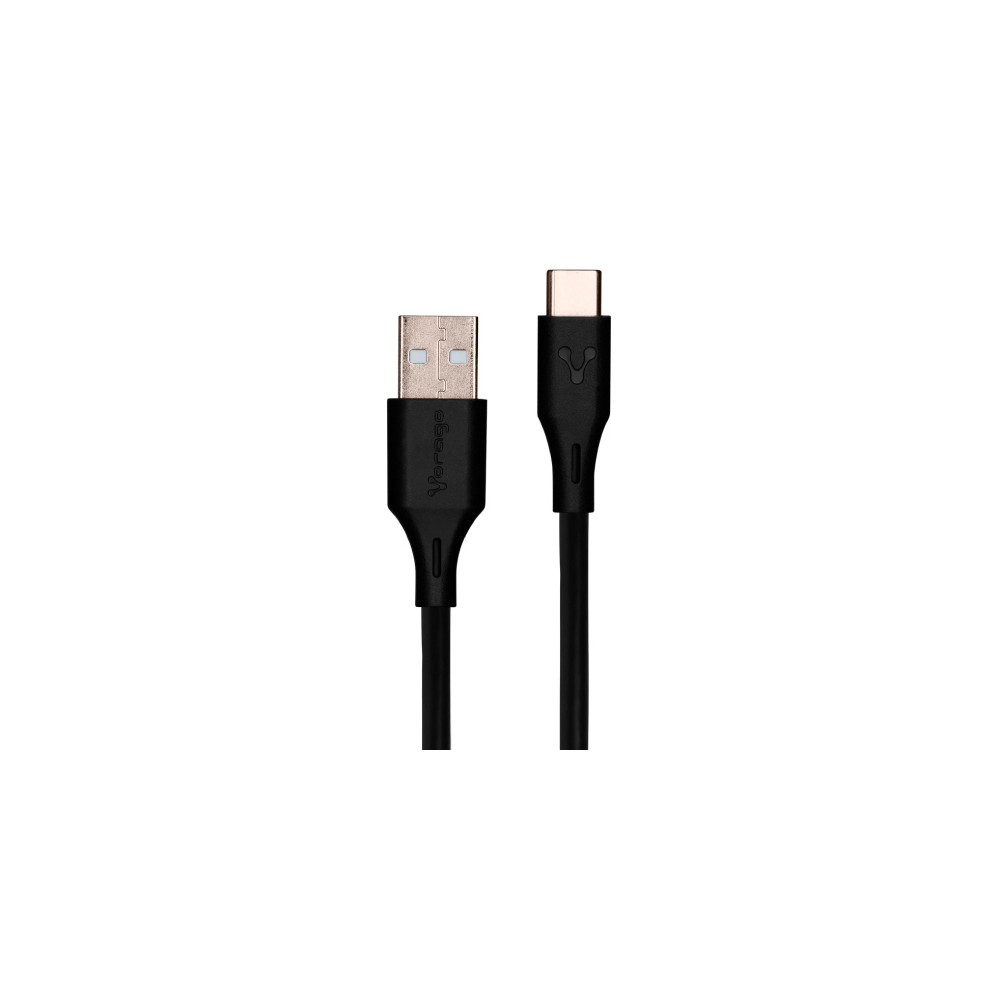 CABLE VORAGO CAB-C01B USB-TIPO C 1 METRO CARGA RAPIDA NEGRO [ CAB-C01B ]