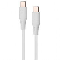 CABLE VORAGO CAB-CC01W USB TIPO C- USB TIPO C 1 METRO CARGA RAPIDA BLANCO [ CAB-CC01W ]