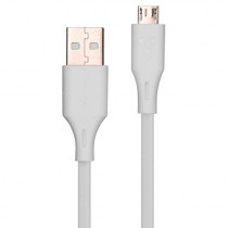 CABLE USB VORAGO CAB-M01W USB- MICRO USB 1 METRO BLANCO [ CAB-M01W ]