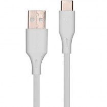 CABLE VORAGO CAB-C01W USB-TIPO C 1 METRO CARGA RAPIDA BLANCO [ CAB-C01W ]