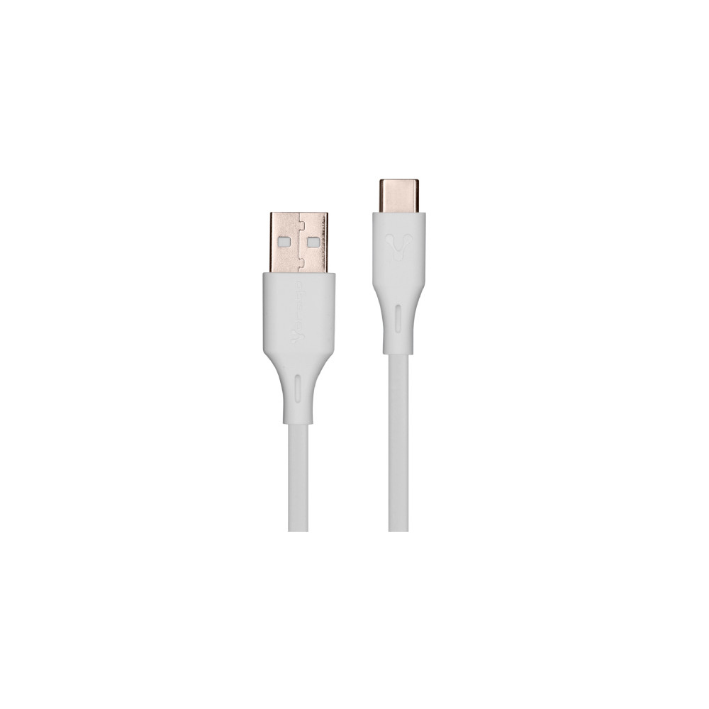 CABLE VORAGO CAB-C01W USB-TIPO C 1 METRO CARGA RAPIDA BLANCO [ CAB-C01W ]