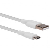 CABLE VORAGO CAB-C01W USB-TIPO C 1 METRO CARGA RAPIDA BLANCO [ CAB-C01W ]