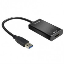 Adaptador Vorago ADP-204 USB 3.0 A HDMI Salida Aduio 3.5mm Color Negro [ ADP-204 ]