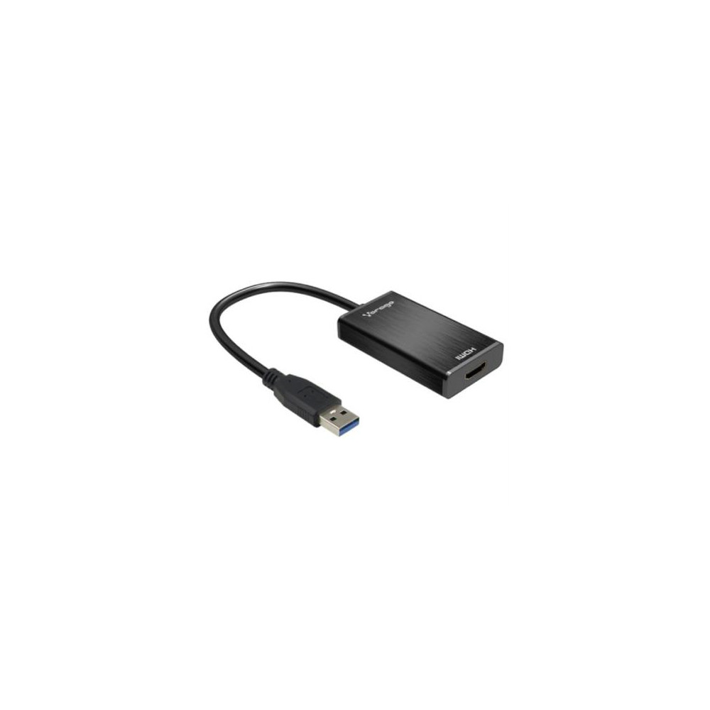 Adaptador Vorago ADP-204 USB 3.0 A HDMI Salida Aduio 3.5mm Color Negro [ ADP-204 ]