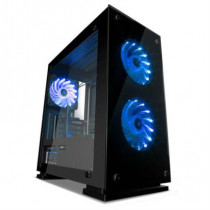 Gabinete Game Factor CSG550 Micro ATX 3 Ventiladores 120mm RGB Cristal Color Negro [ CSG550 ]