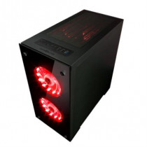 Gabinete Game Factor CSG550 Micro ATX 3 Ventiladores 120mm RGB Cristal Color Negro [ CSG550 ]