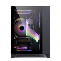 Gabinete Game Factor CSG570 mATX Fishtank Doble Cristal Templado USB 2.0/3.0 120mm Color Negro [ CSG570 ]